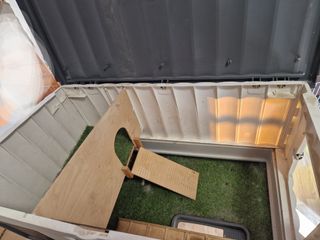 Jaula dos pisos para conejos