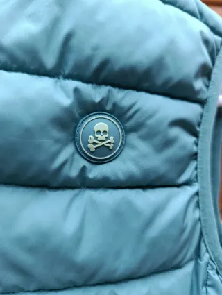 Chaleco Scalpers acolchado verde azulado