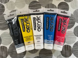 5 Tubos de pintura acrílica Daler Rowney