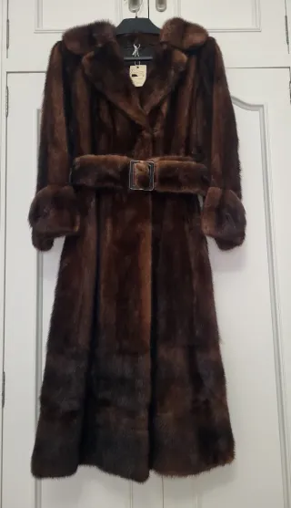 Abrigo vintage  pelo natural