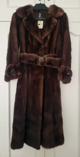 Abrigo vintage  pelo natural