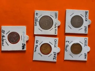 Colección Monedas Americanas Varias