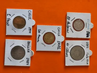 Colección Monedas Americanas Varias