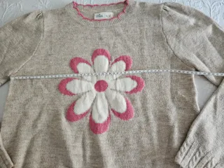 Jersey Springfield flor rosa y beige