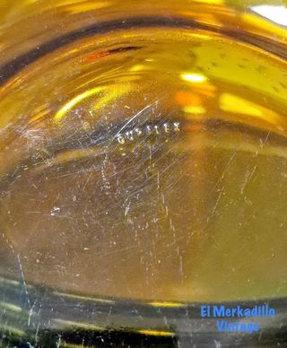 Vajilla Duralex vintage ámbar