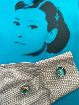 Copribottoni “gocce di Vetro Soffiato” Turchese