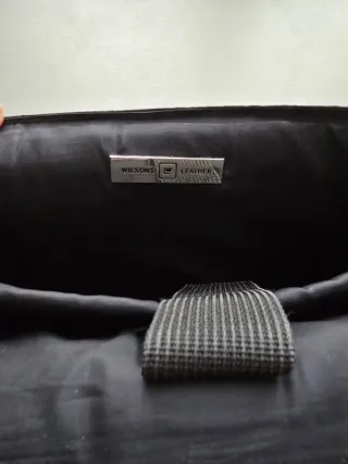 Cartella porta PC ufficio in pelle nera