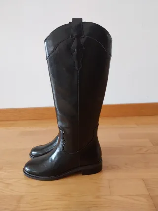 Botas altas marrón oscuro