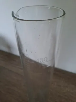 Probetas de laboratorio de vidrio