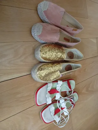 Alpargatas y Sandalias Talla 38