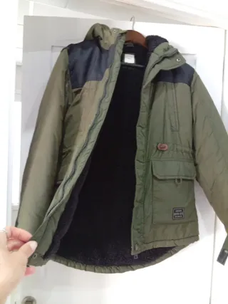 Chaqueta niño verde y negra 13 a 14 152 a 164 cm