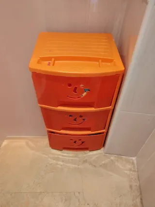 Cajonera naranja infantil