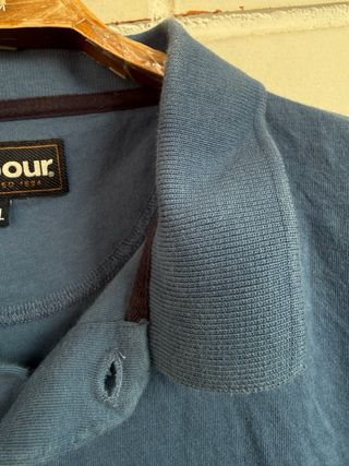 Polo Barbour Azul Rayas Talla XXL