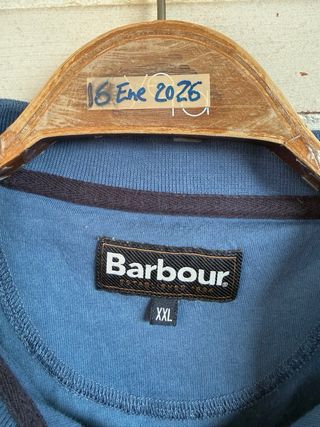Polo Barbour Azul Rayas Talla XXL