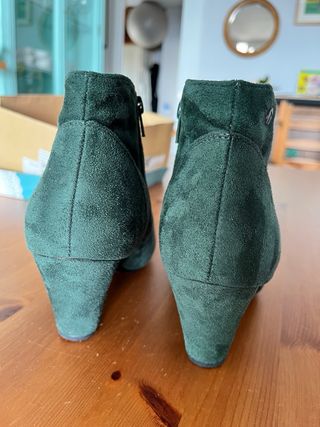 Botines Mustang Verde Talla 38