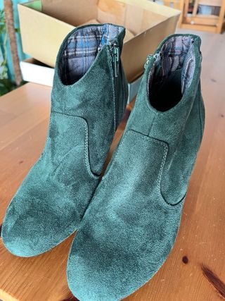 Botines Mustang Verde Talla 38