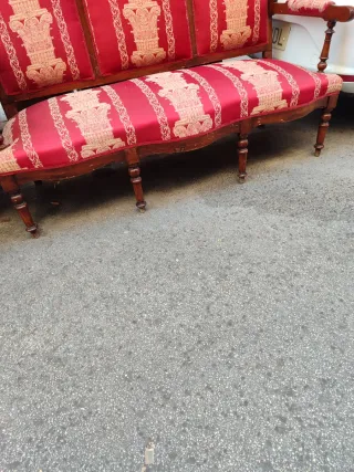 Conjunto Sofá 6 Sillas y 2 Sillones Antiguos