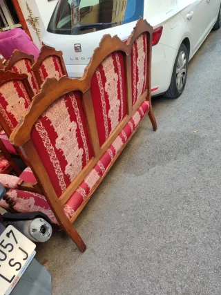 Conjunto Sofá 6 Sillas y 2 Sillones Antiguos