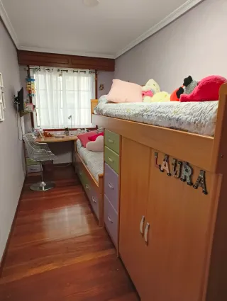 Dormitorio infantil tren literas