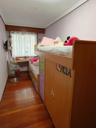 Dormitorio infantil tren literas