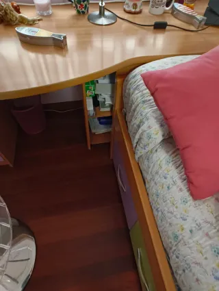 Dormitorio infantil tren literas