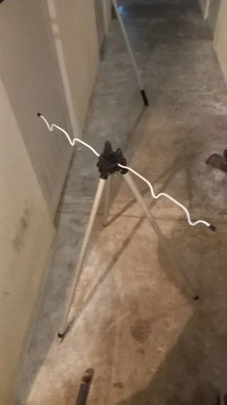 Salabre,tripode,caña de carbono,carrete,pesca