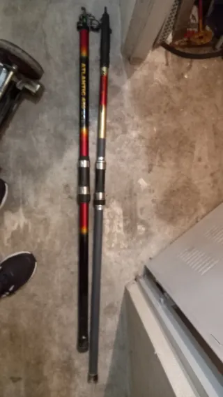 Salabre,tripode,caña de carbono,carrete,pesca