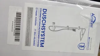 Columna Ducha Termostática Negra Mate