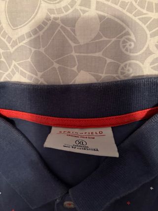 Polo Springfield azul con puntos
