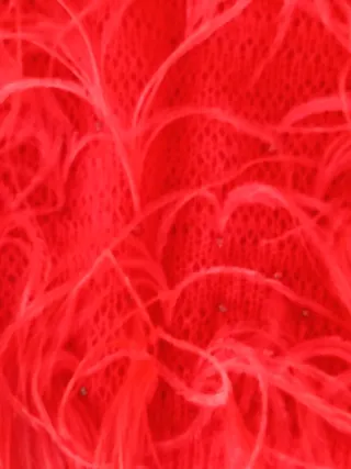 Suéter Pertegaz Rojo con Plumas