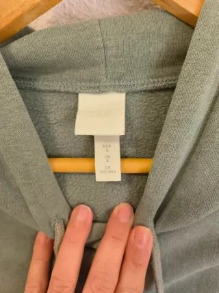 Sudadera H&M verde talla S