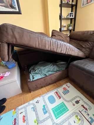 Sofá Chaise Longue 3 Plazas con Arcones