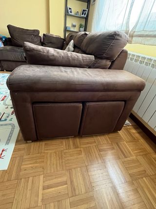 Sofá Chaise Longue 3 Plazas con Arcones