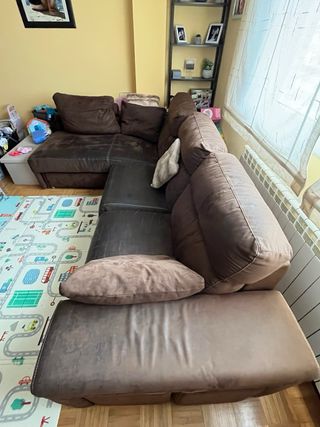 Sofá Chaise Longue 3 Plazas con Arcones