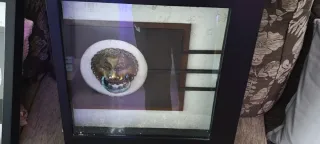 Pareja Cuadros Antiguos Cabeza León Chino