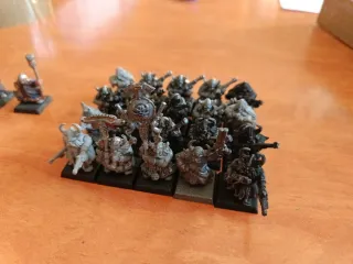 Warhammer Enanos Cañón y Figuras