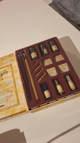 Set Caligrafía Pluma Tinta