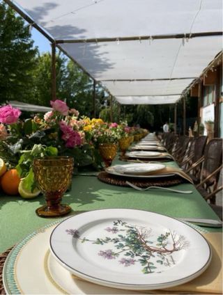 Alquiler Pérgola de Tela y Madera