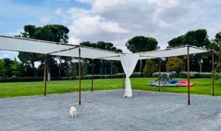 Alquiler Pérgola de Tela y Madera