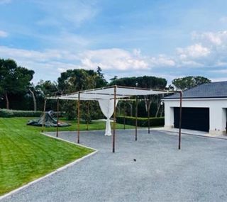 Alquiler Pérgola de Tela y Madera