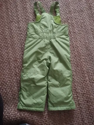 Mono para esquiar nieve infantil verde