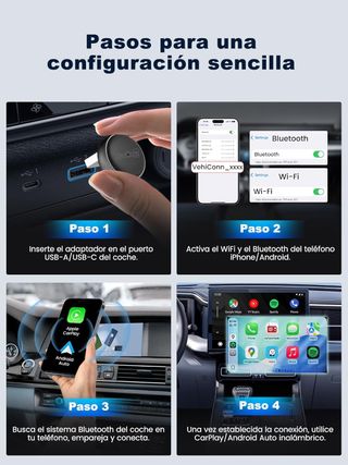 Carlinkit Mini Ultra3 Adaptador CarPlay Inalámbric