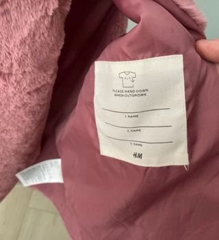 Chaleco pelo rosa HyM T. 8-10 NUEVO