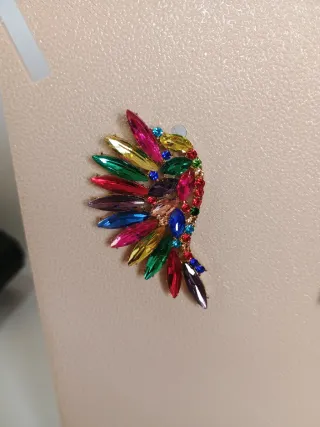 Pendientes de ala multicolor
