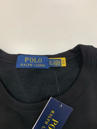 Felpa Polo Ralph Lauren nera uomo XL