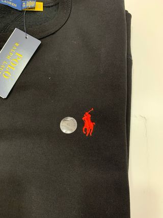 Felpa Polo Ralph Lauren nera uomo XL