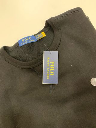 Felpa Polo Ralph Lauren nera uomo XL