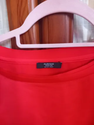 Blusa coral manga corta