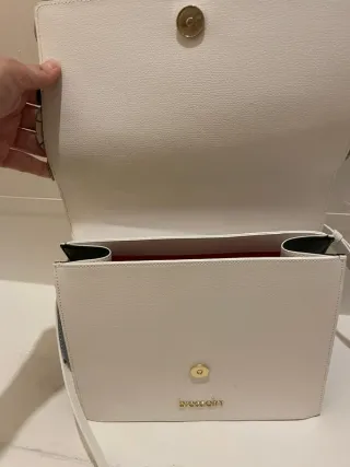 Borsa Braccialini floreale bianca e nera