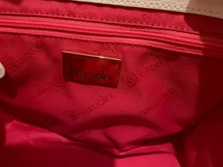 Borsa Braccialini floreale bianca e nera